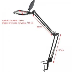 LED magnifying lamp moonlight 8013/6 "white for the table top (113964)