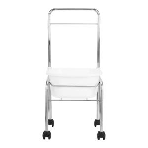 Pedicure tray on wheels, chrome (126249)