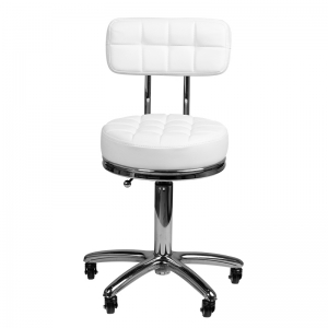 Cosmetic stool am-877 white (131986)