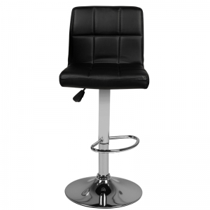 Bar stool m06 quilted adjustable black (132521)