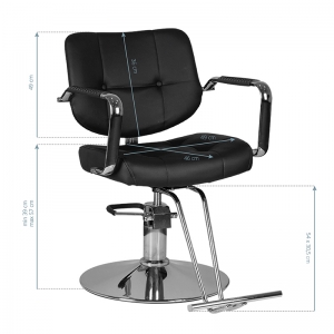 Gabbiano hairdressing chair vigo black (132172)