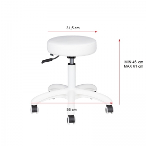 Cosmetic stool am-303-2 white (134992)