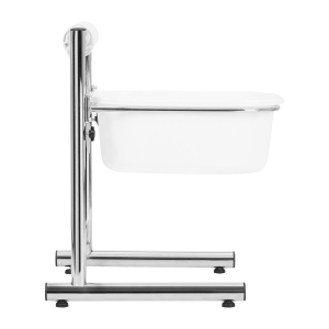 Pedicure tray with adjustable height, chrome (132869)