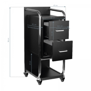 Gabbiano Friseurassistentin Solo silber – schwarz (135395)