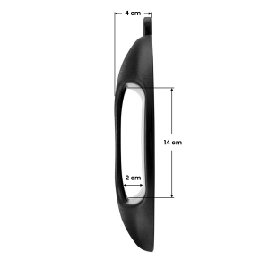 HAIRDRESSER MIRROR ROUND Q-29 BLACK (137398)