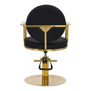 GABBIANO HAIRDRESSING CHAIR ARRAS BLACK GOLD (136679)