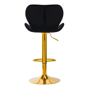 BAR STOOL QS-B15 VELVET BLACK (141185)