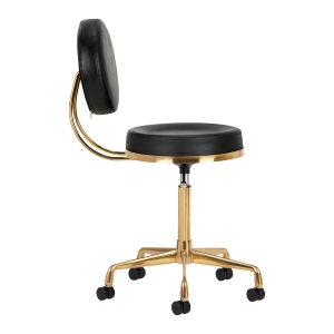COSMETIC STOOL H5 GOLD BLACK (140259)