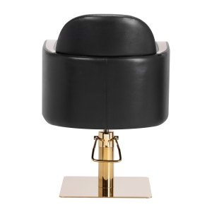 Gabbiano hairdressing chair Malaga gold black (146704)