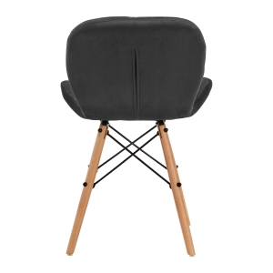 4Rico Cosmetic chair QS-186 gray velvet (147835)