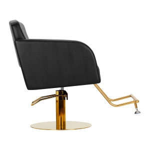 Hairdressing chair Gabbiano Turyn black gold (148034)