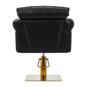 Gabbiano Berlin hairdressing chair, black and gold (148100)