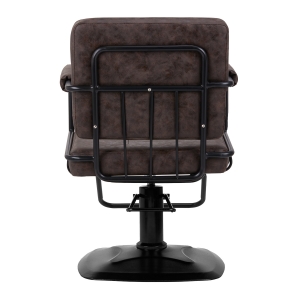 Gabbiano hairdressing chair Katania Loft Old Leather dark brown (147875)