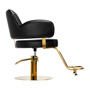 Hairdressing chair Gabbiano Linz NQ Gold Black (148063)