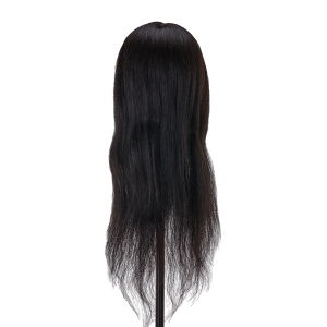 Gabbiano WZ1 hairdressing training head, natural hair, color 1#, length 20" (148400)