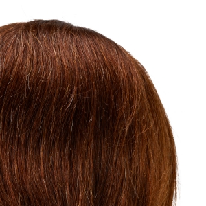 Gabbiano WZ4 training head with beard, natural hair, color 4#, length 8"+6" (148408)