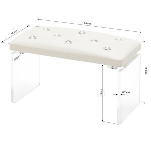 Momo Diamond manicure support stand Ecru (148124)