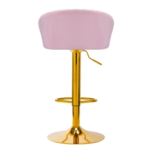 4Rico Bar Hocker QS-B16G pink velvet (150120)