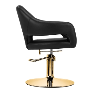 Hairdressing chair Gabbiano Parma Gold Black (137381)