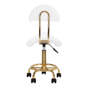 Cosmetic stool 6001-G gold white second category (154521)