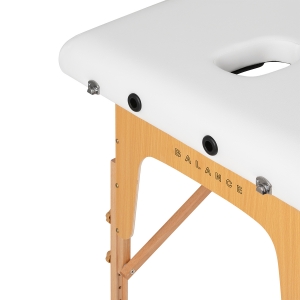 BALANCE wooden folding massage table 2 segment white (155272)