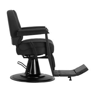 Gabbiano barber chair Bruno with black frame Black  (153407)