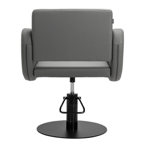 Gabbiano hairdressing chair Sewilla Gray black base (154166)