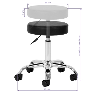 Cosmetic stool AM-310 black v (154469)