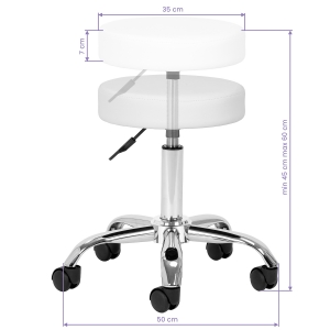 Cosmetic stool AM-310 white v (154470)