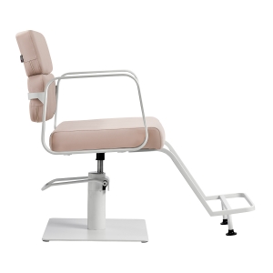 Gabbiano hairdressing chair Porto white beige (154144)