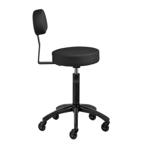 Gabbiano hairdressing stool D026 black (154212)
