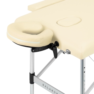 BALANCE aluminium folding massage table 2 segment cream (155270)