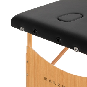BALANCE wooden folding massage table 2 segment black (155273)