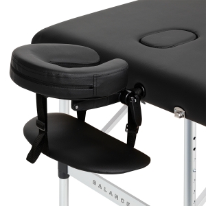 BALANCE aluminium folding massage table 3 segment black (155275)