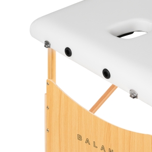 BALANCE wooden folding massage table 2 segment 190x70 white (155279)