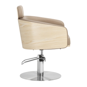 Gabbiano Wratislavia hairdressing chair beige chrome base (155758)