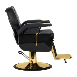 Hair System New York barber chair black gold (154472)