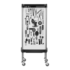 GABBIANO HAIRDRESSER TROLLEY X11-9 WHITE GRAPHICS (142965)
