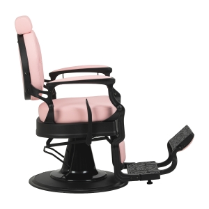 Barber chair Gabbiano President pink with black base (155248)