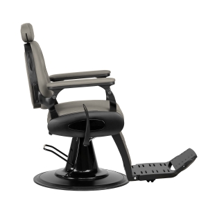 Barber chair Gabbiano Francesco grey with a black base (155769)