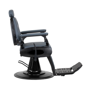 Barber chair Gabbiano Francesco graphite with brushed frame second class (155912)
