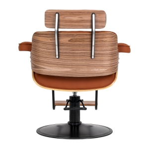 Hairdressing chair Gabbiano Florencja in brown with a black base (155652)