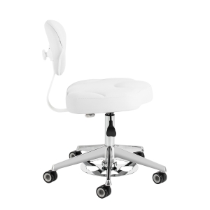 Cosmetic stool Azzurro 156-F bump-up snow-white (155913)