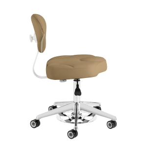 Cosmetic stool Azzurro 156-F bump-up beige (light coffee) (155914)