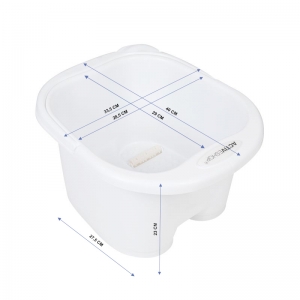 Pedicure bowl with rollers white lich (134171)