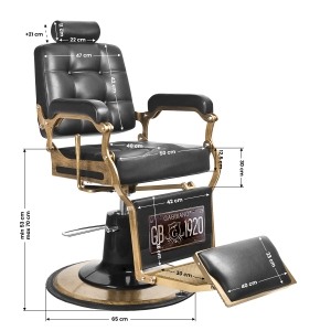 ACTIVESHOP Gabbiano barber chair Boss black