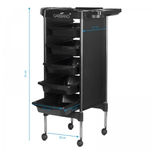 ACTIVESHOP Gabbiano hairdressing trolley fx11-5 black