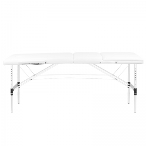 ACTIVESHOP 3-section aluminum comfort massage table, white