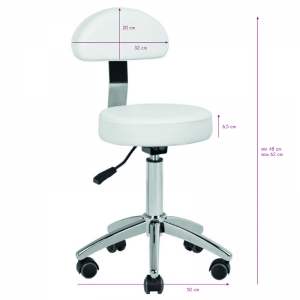 ACTIVESHOP Cosmetic stool am-304 white