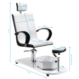 Spa chair for pedicure with massager 308 (124104)